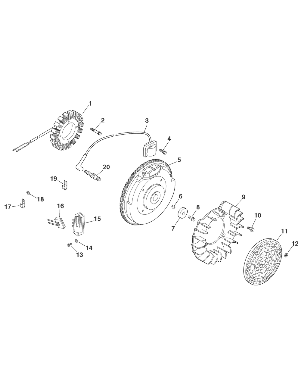 Kohler - Ignition Electrical Diagram and Parts List for 467 4X4-1B017G-Before-37ACD710 Cub Cadet Lawn Tractor Accessories